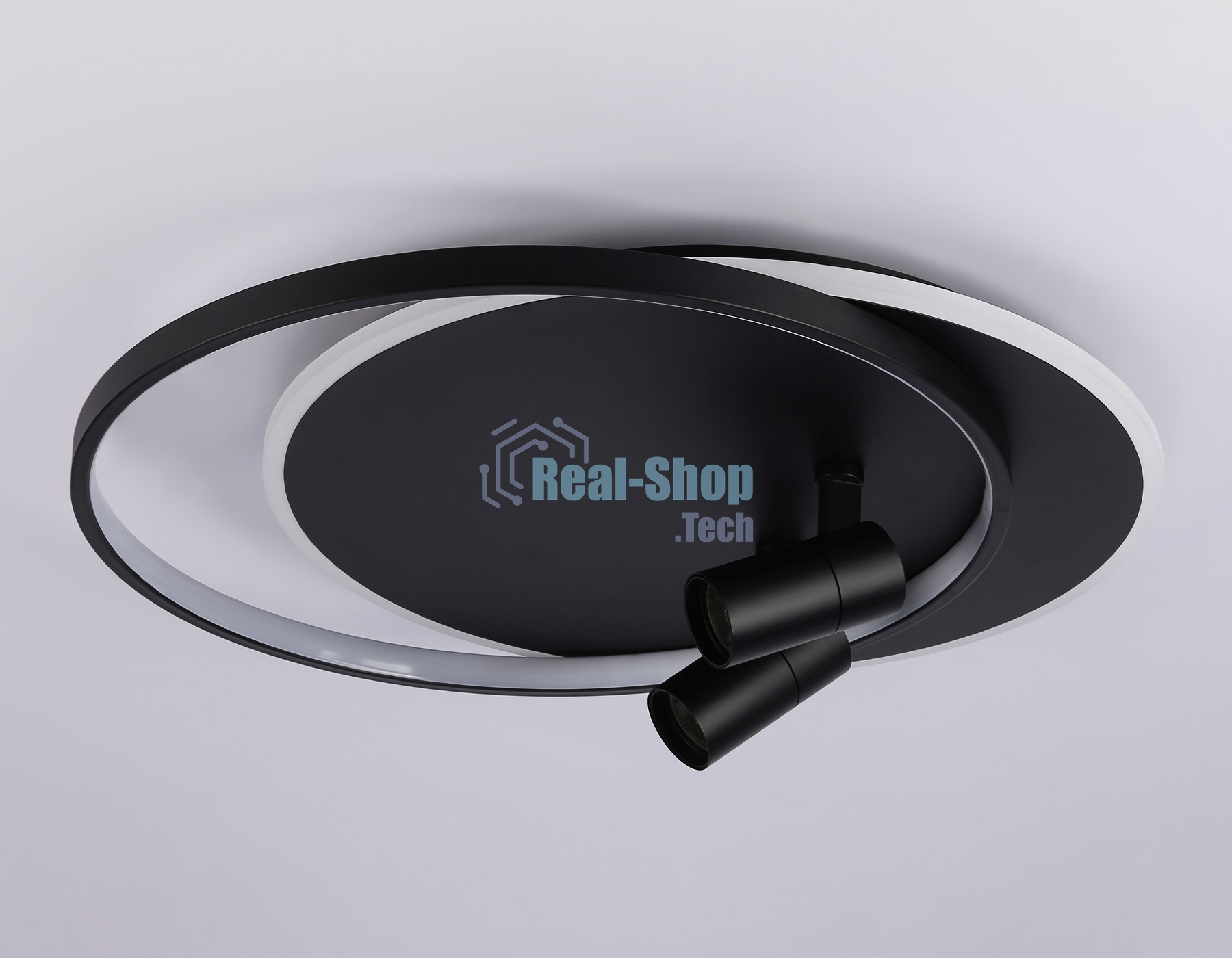 Светильник Ambrella light FL51393/1+2 BK черный 3000K-6400K 65W 560*480*120 (ПДУ РАДИО 2.4G)