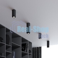 25044/LED 10W 4000K чёрный / Светильник потолочный светодиодный