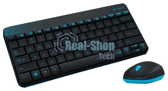 Комплект клавиатура + мышь Logitech Wireless Desktop MK240 Nano черный Retail Combo