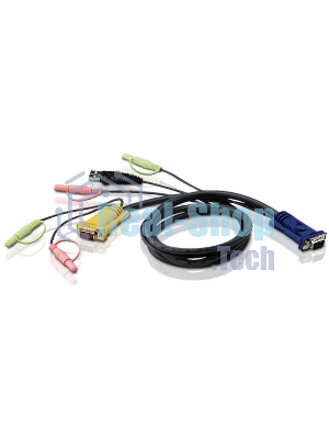 Кабель ATEN CABLE HD15M/USBM/SP/SP-SPHD15M; 1.8M