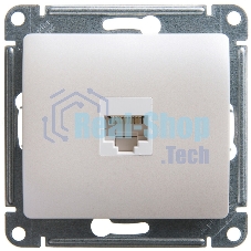 Механизм розетки комп. 1-м Glossa RJ45 CAT.5E перламутр SchE GSL000681K