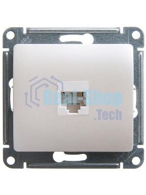 Механизм розетки комп. 1-м Glossa RJ45 CAT.5E перламутр SchE GSL000681K