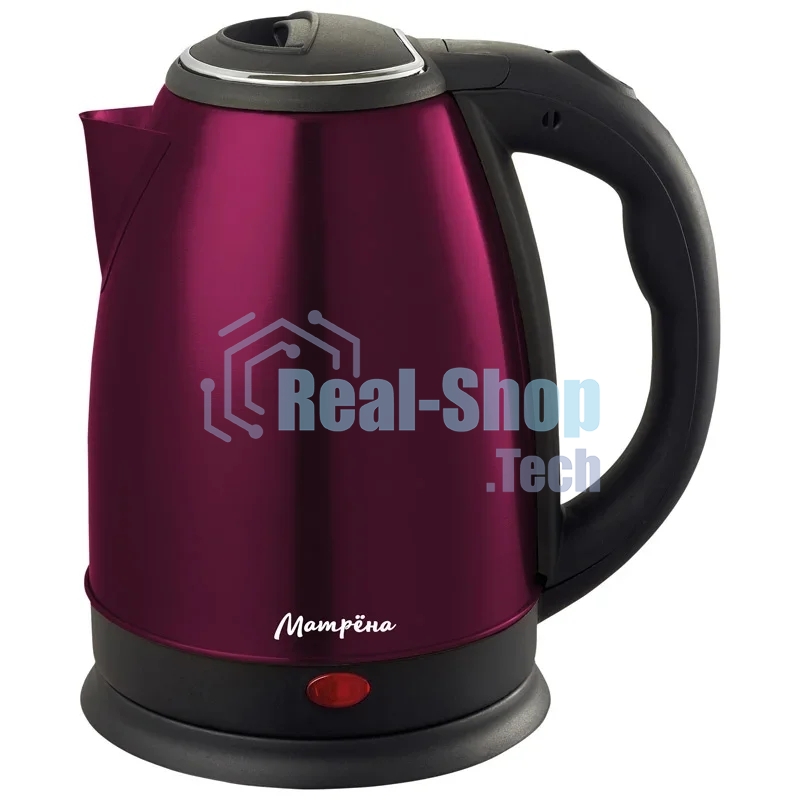 Чайник Матрена MA-002 электрический (1,8 л) стальной бордовый