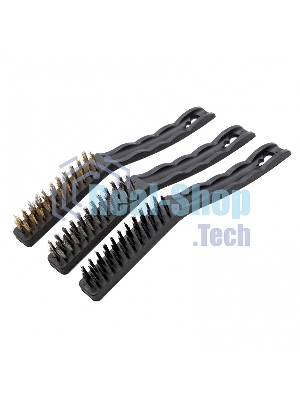 Набор щеток Matrix, 3 шт., металлические с пластмассовой ручкой, большие