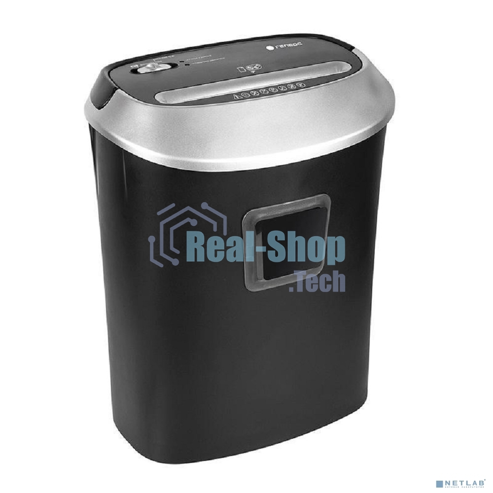 Шредер ГЕЛЕОС УМ30-4, DIN P-4 (4 ур-нь секр.), фрагмент 3,8х35мм, 15-17 (70г/м2), CD/пл.карты/скрепки/скобы, 30 литров