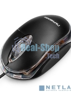 Мышь проводная Гарнизон GM-100 черный, 1000 dpi, USB, кнопки - 3
