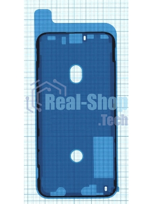 Водозащитная прокладка (проклейка) для iPhone XS, черная