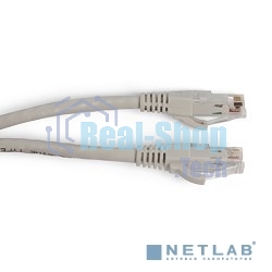 Патч-корд Hyperline PC-LPM-UTP-RJ45-RJ45-C6a-10M-LSZH-GY U/UTP, Cat.6a 10G, LSZH, 10 м, серый