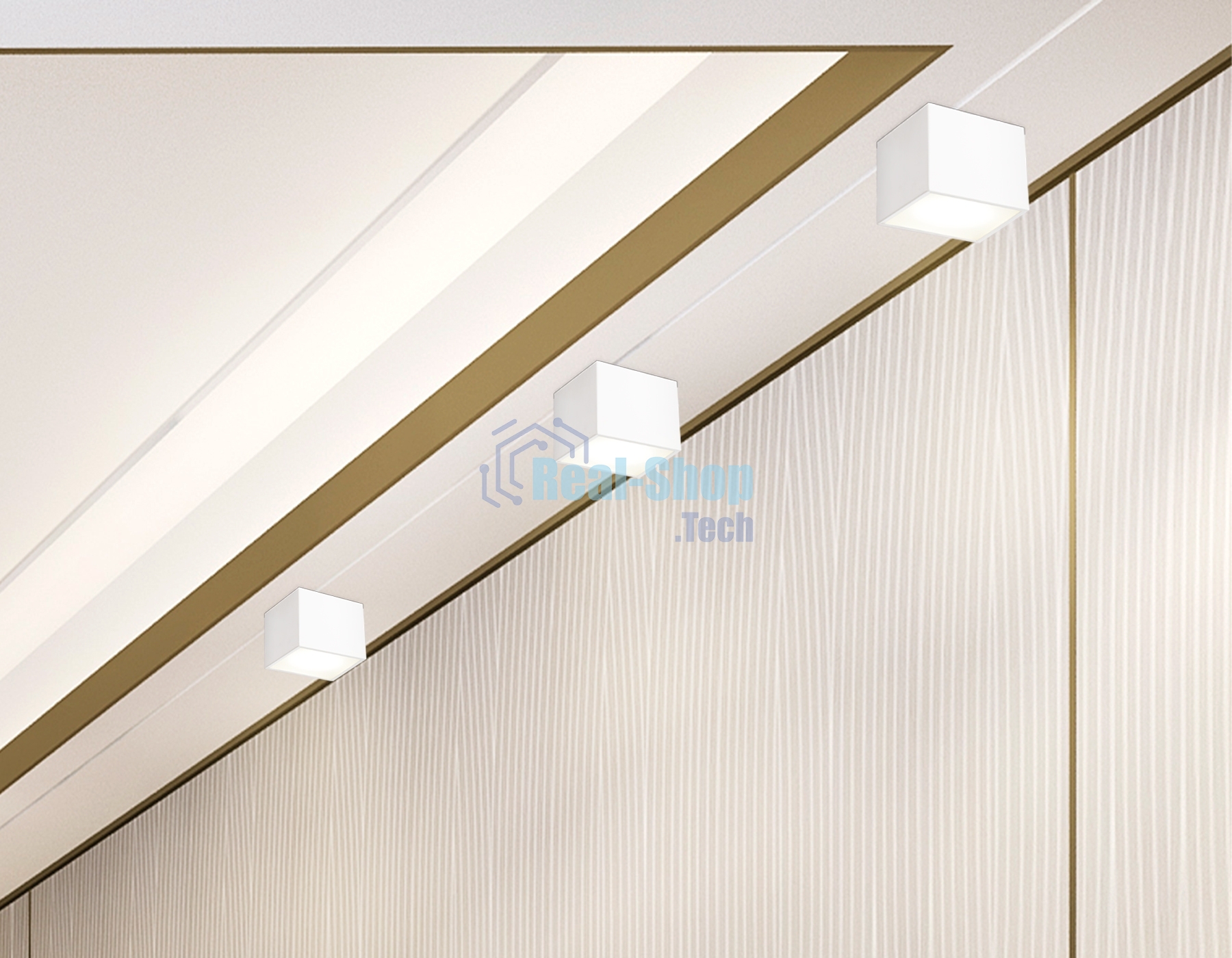 Светильник Ambrella light TN6530 WH белый IP44 GX53 100*100*80