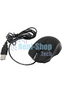 Мышь проводная Defender MM-310 черный, 1000 dpi, USB, кнопки - 3