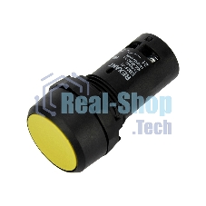 Кнопка Rexant EB22 возвратная желтая NO+NC 230 В