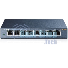 Коммутатор TP-Link SMB TL-SG108 8-port Desktop Gigabit Switch, 8 10/100/1000M RJ45 ports,metal case