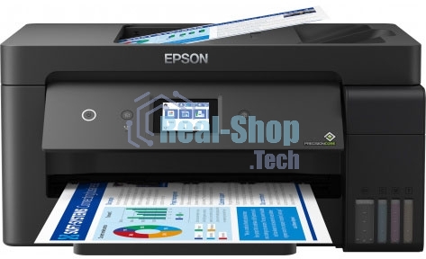 МФУ струйное Epson L14150, (C11CH96404/C11CH96505/C11CH96403/C11CH96502/C11CH96507), A3, цветной, печ. 38 стр/мин (ч/б) 24 стр/мин (цв.), 1200 x 4800 dpi (печать) 1200x2400dpi (скан.), USB, RJ-45, Wi-Fi