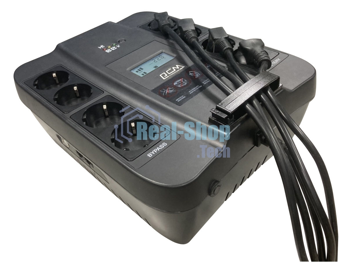 Источник бесперебойного питания Powercom Spider SPD-750U USB LCD 450Вт 750ВА черный