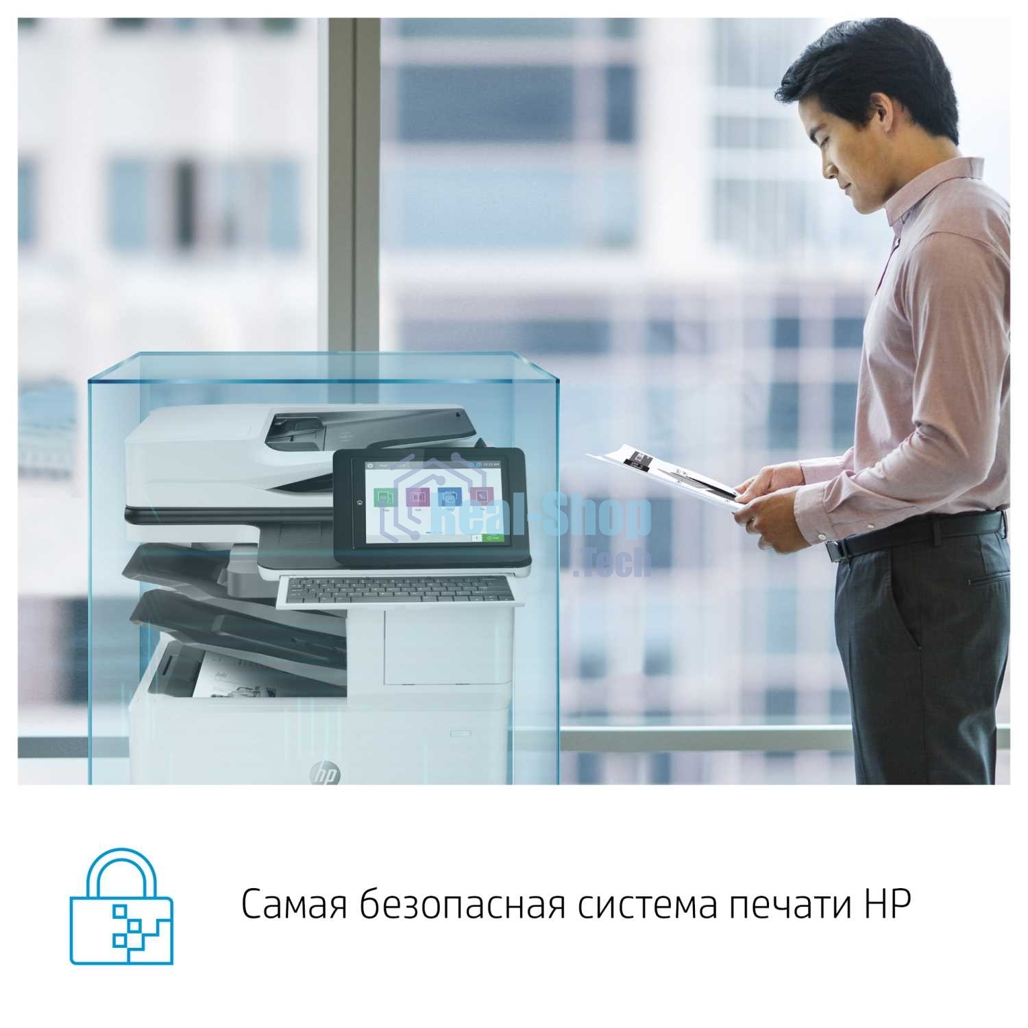 Принтер лазерный HP LaserJet Enterprise M611dn (7PS84A), A4, ч/б, печ. до 61 стр/мин., 1200 x 1200 dpi, USB, RJ-45
