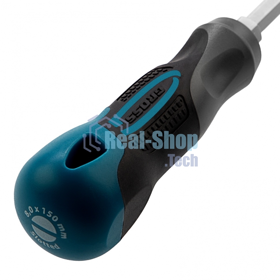 Отвертка Gross 12119 SL8,0 x 150 мм S2, трехкомпонентная рукоятка