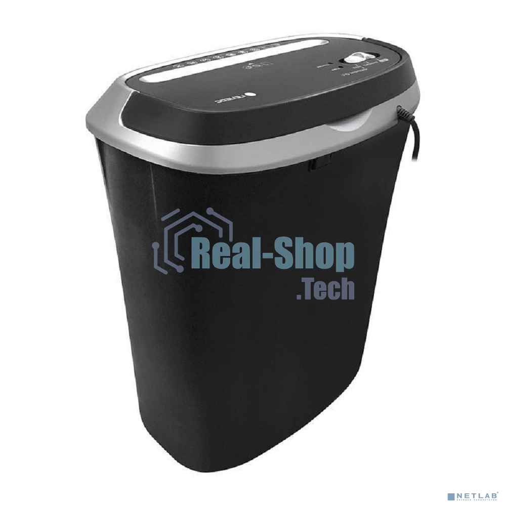 Шредер ГЕЛЕОС УМ30-4, DIN P-4 (4 ур-нь секр.), фрагмент 3,8х35мм, 15-17 (70г/м2), CD/пл.карты/скрепки/скобы, 30 литров