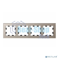 Рамка 4-м AtlasDesign Nature стекло шампань SchE ATN320504
