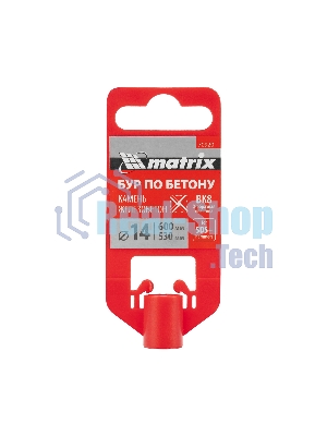 Бур по бетону Matrix, 14 x 600 мм, SDS PLUS c крестовой пластиной