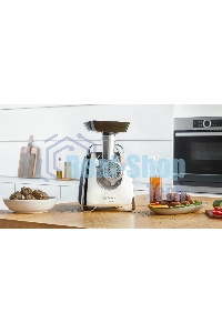 Мясорубка электрическая Bosch MFW67440 2000Вт черный/серебристый