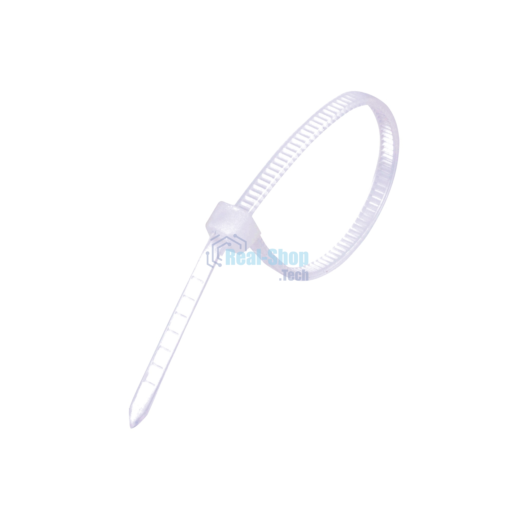 Стяжка нейлоновая Exegate EX253846RUS неоткрывающаяся CV-100W, 100 мм, упак. 100 шт белая