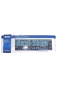 Клавиатура проводная Keyboard SVEN Standard 303 Power USB+PS/2 черная SV-03100303PU