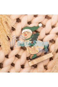 Деревянная фигурка Neon-night с подсветкой 