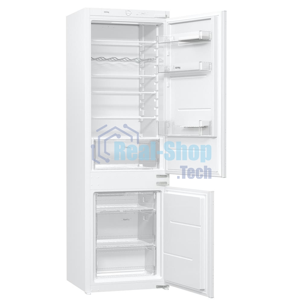 Встраиваемый холодильник Korting KSI 17860 CFL белый двухкамерный 189/71л морозилка снизу