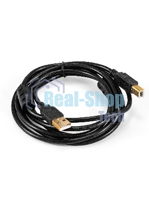 Кабель USB 2.0 ExeGate EX-CCF-USB2-AMBM-2.0 (Am/Bm, 2,0м, 2 фильтра)