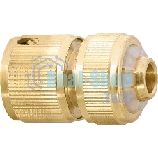 Соединитель латунный быстросъемный для шланга Palisad 1/2