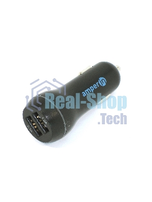 Автомобильное зарядное устройство AMPERIN CCB-2USB USB 1 DC 5V/2.1A USB 2 5V/1A Черный