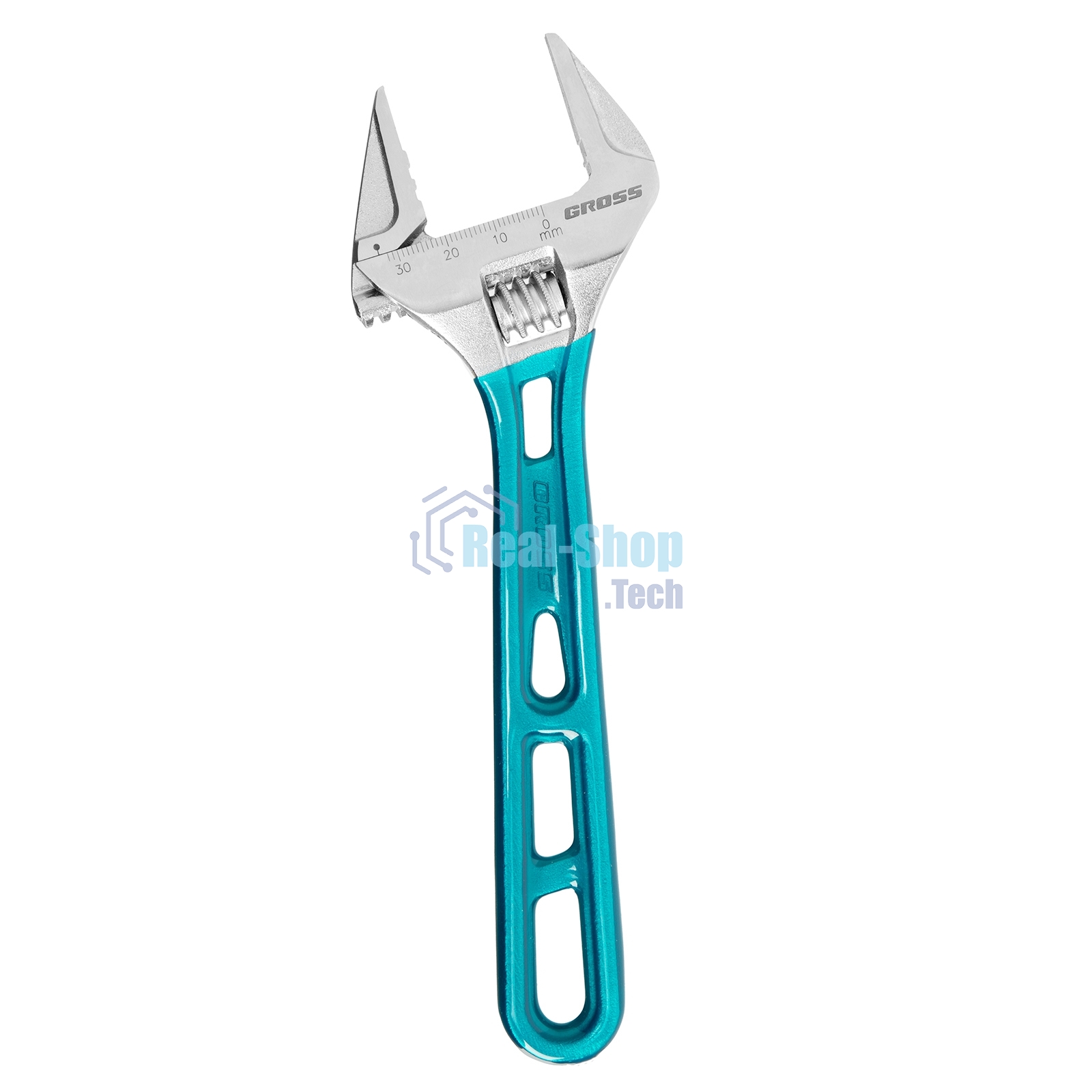Ключ разводной Gross 15558 200 мм, CrV, кованый