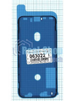 Водозащитная прокладка (проклейка) для iPhone XS, черная