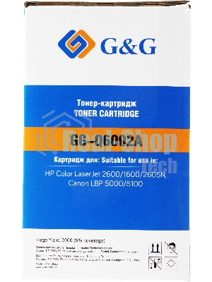 Картридж лазерный G&G GG-Q6002A желтый (2000 стр.) для HP CLJ 1600/2600/2605N, LBP 5000/5100
