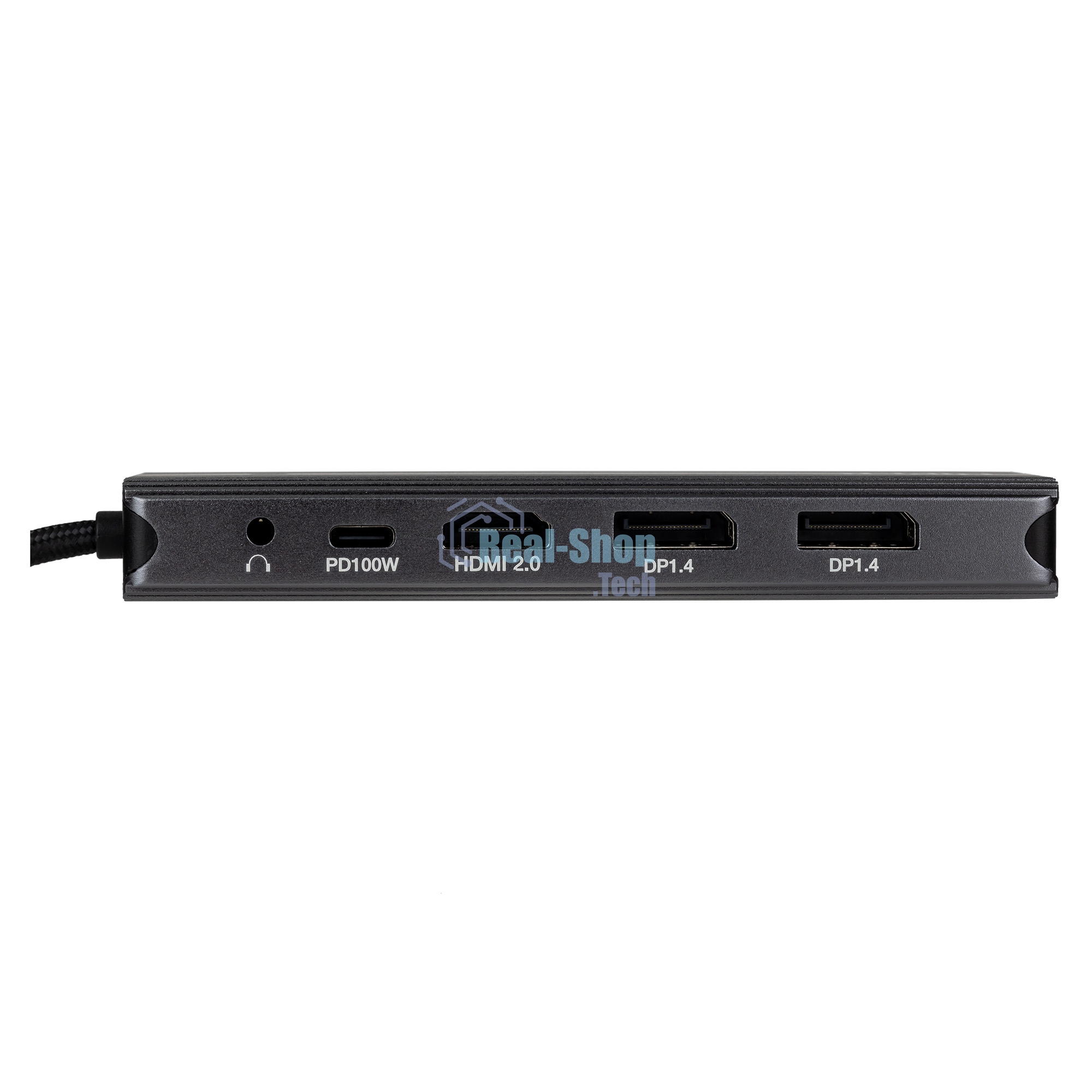 USB-концентратор HIPER Docking station USB-C HUB 11in1 (1*USB-C 100W PD, 1*HDMI 4K@60Hz, 2*DP 4K@60Hz, 2*USB-A 3.0 (5Gbps data), 1*USB-C 3.0 (5Gbps data), 1*microSD, 1*SD, 1*3.5мм audio, 1*RJ45 GB)
