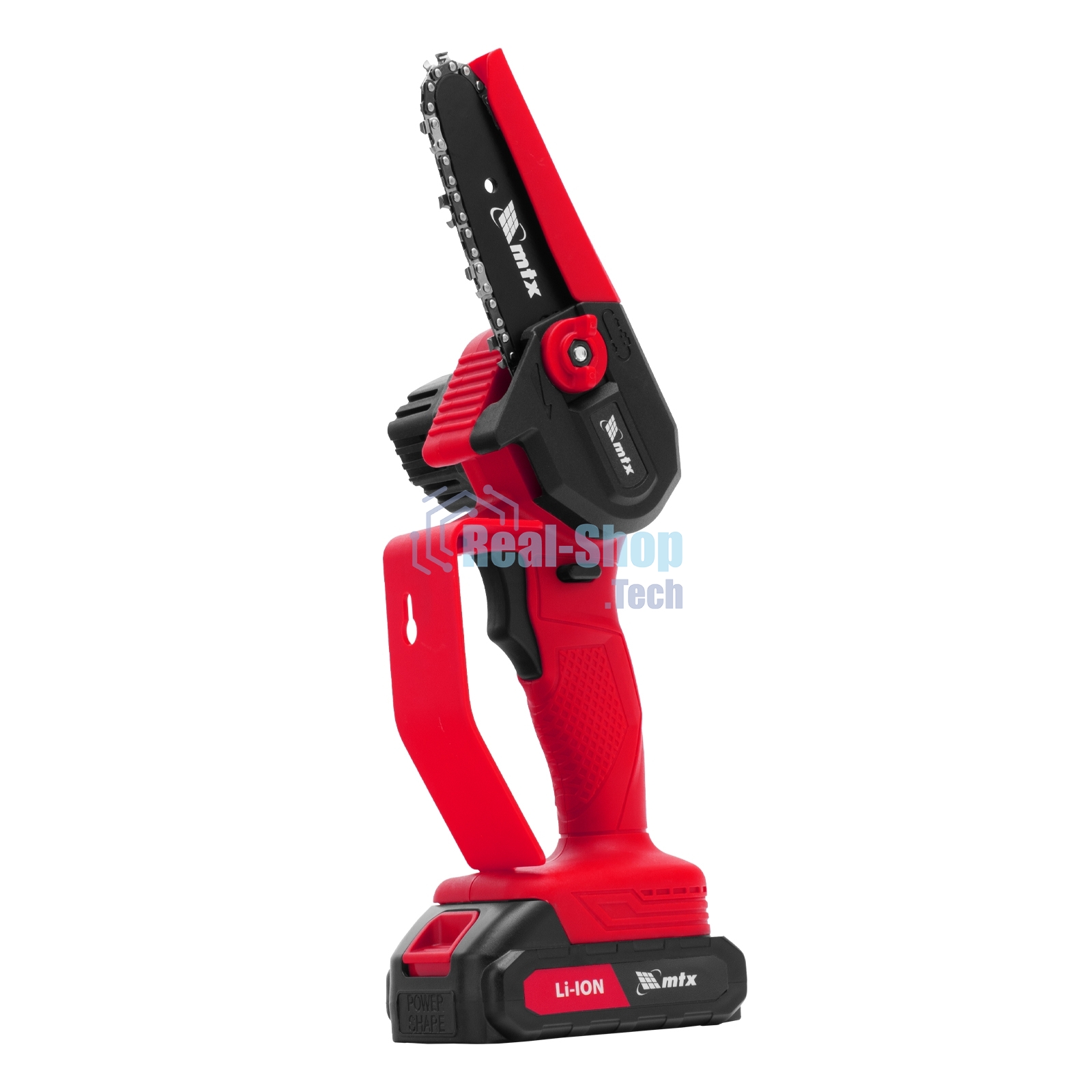 Цепная мини-пила аккумуляторная MTX MCS-100, шина 100 мм, Li-Ion, 20 В