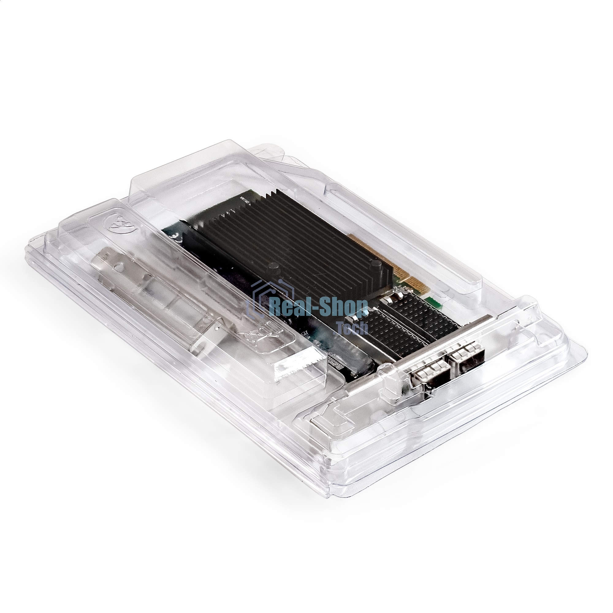 Сетевой адаптер ExeGate EXE-X710-2SFP+ (PCI-E x8 v.3, порты 2x SFP+, Dual 10Gb/s, Server NIC Chipset Intel FTXL710)