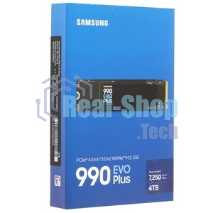 Накопитель SSD Samsung 990 EVO Plus, 4 ТБ, M.2 2280, PCIe 4.0 x4, NVMe 2.0, R/W 7250/6300