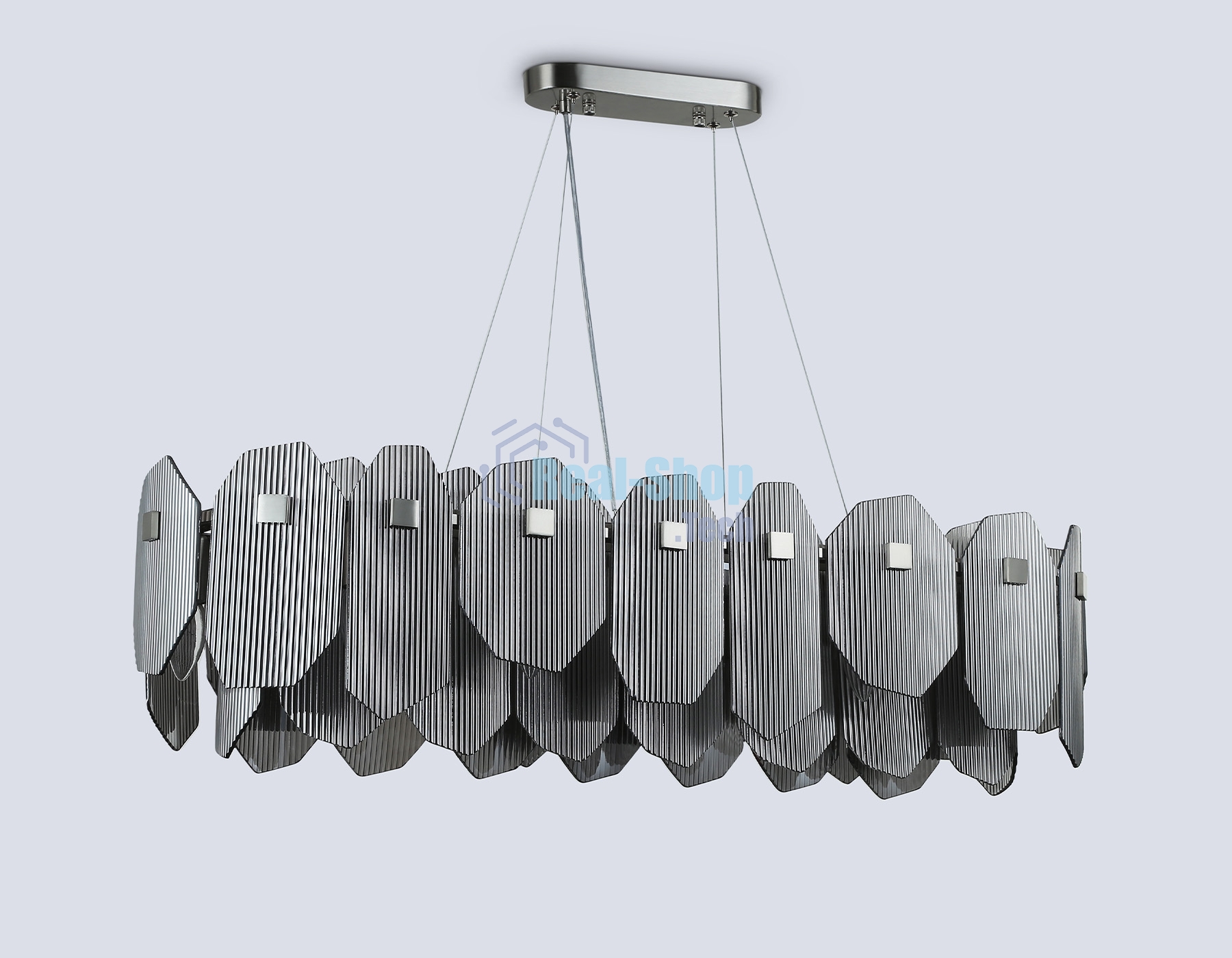 Светильник Ambrella light LH31205/12 SN/SM сатин никель/дымчатый E14*12 max 40W 1000*340*270