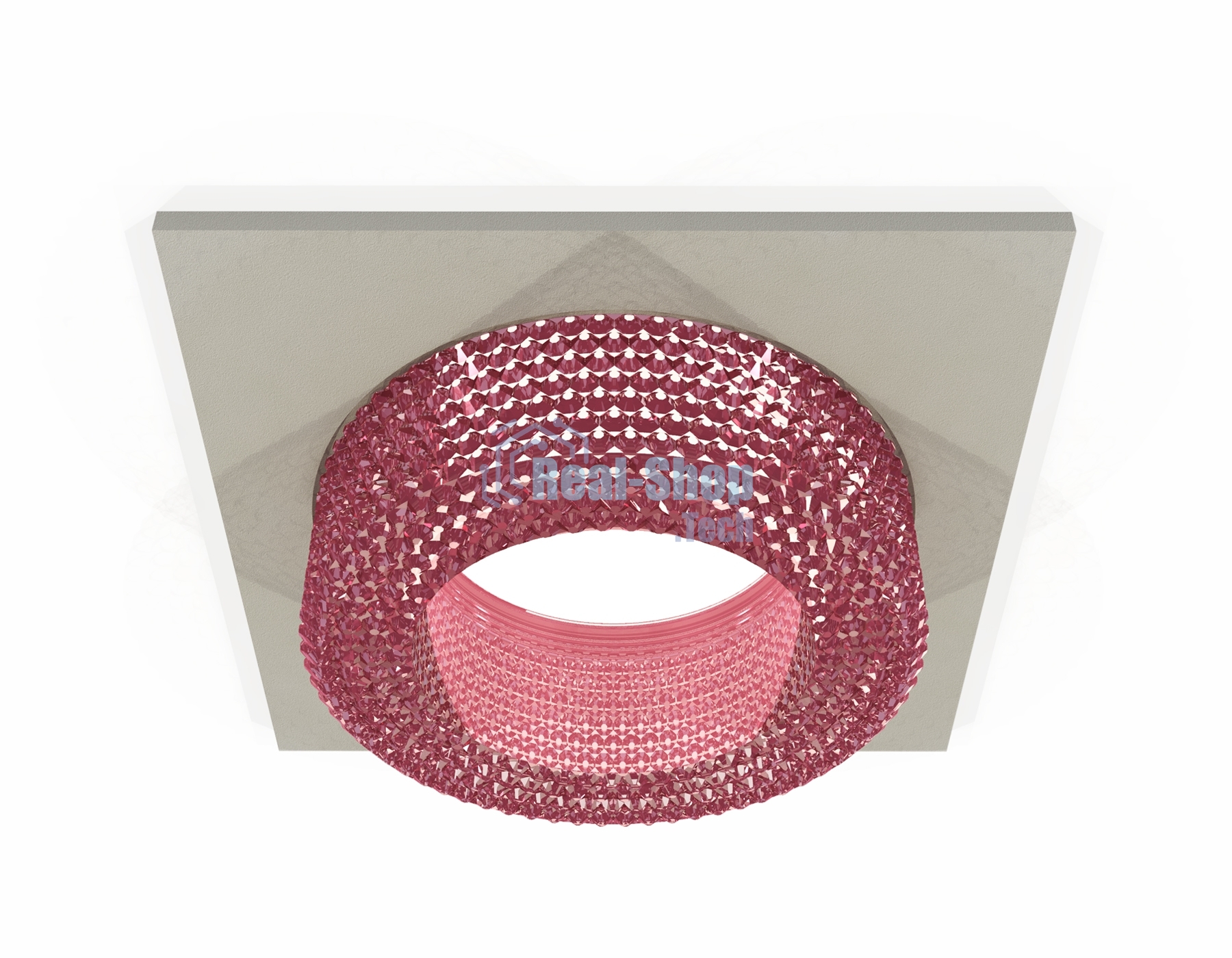 Комплект встраиваемого светильника Ambrella light XC7633022 SGR/PI серый песок/розовый MR16 GU5.3 (C7633, N7193)