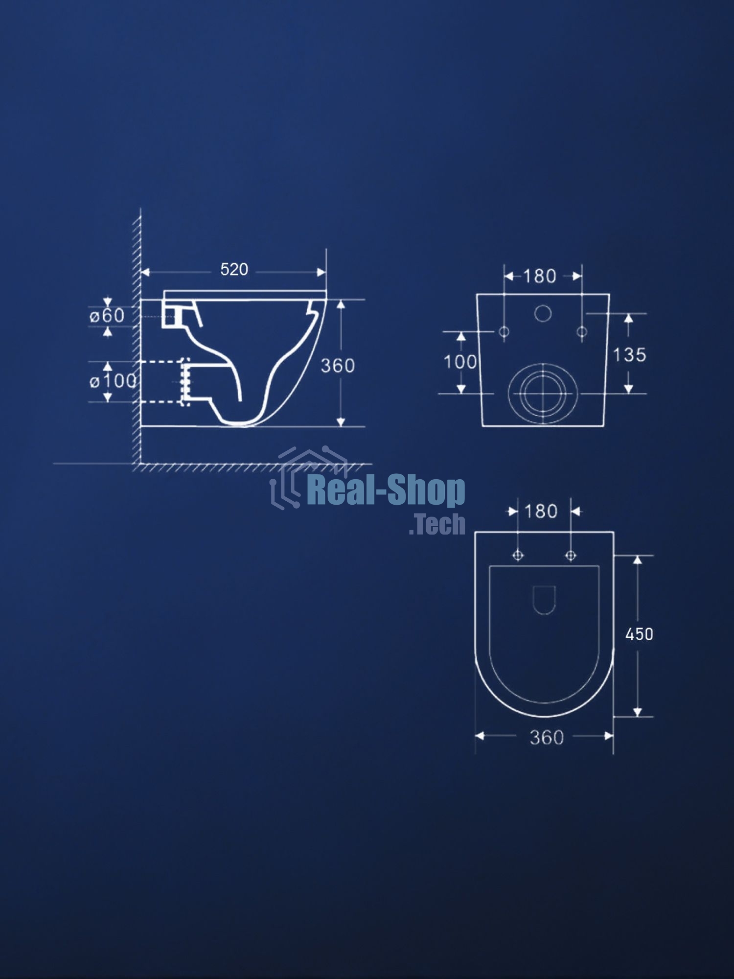 Комплект BAU 6 в 1: инсталляция BAU PRO для подвесного унитаза, унитаз подвесной безободковый торнадо обратного потока Bau Dream 52х36 Hurricane-5, сиденье быстросъемное микролифт, кнопка смыва BAU Hotel , белый глянец