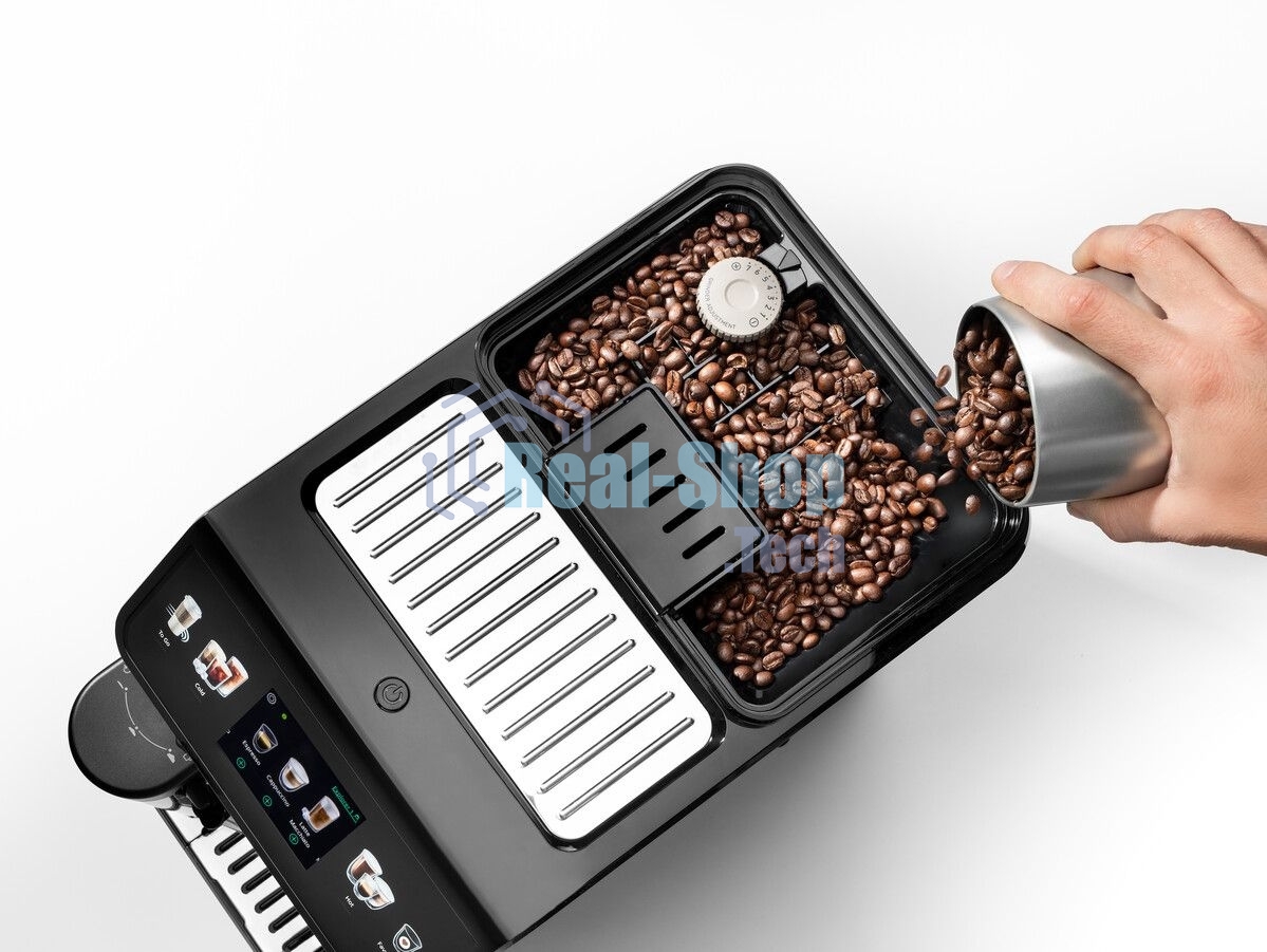 Кофемашина DeLonghi ECAM450.55.S серебристый/черный, исп. кофе - зерновой/молотый, 1.8 л, 1450 Вт, 19 бар