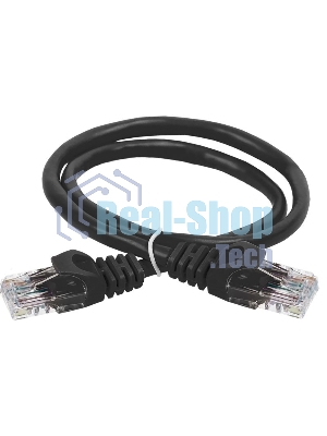 Коммутационный шнур кат. 6 UTP PVC 1м черный | PC09-C6U-1M | ITK