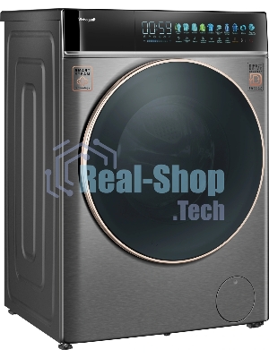 Стиральная машина Weissgauff WM 58411 Direct Drive Inverter Premium Steam Grey серая, загрузка фронтальная 11кг, 1400 об/мин., класс: A+++