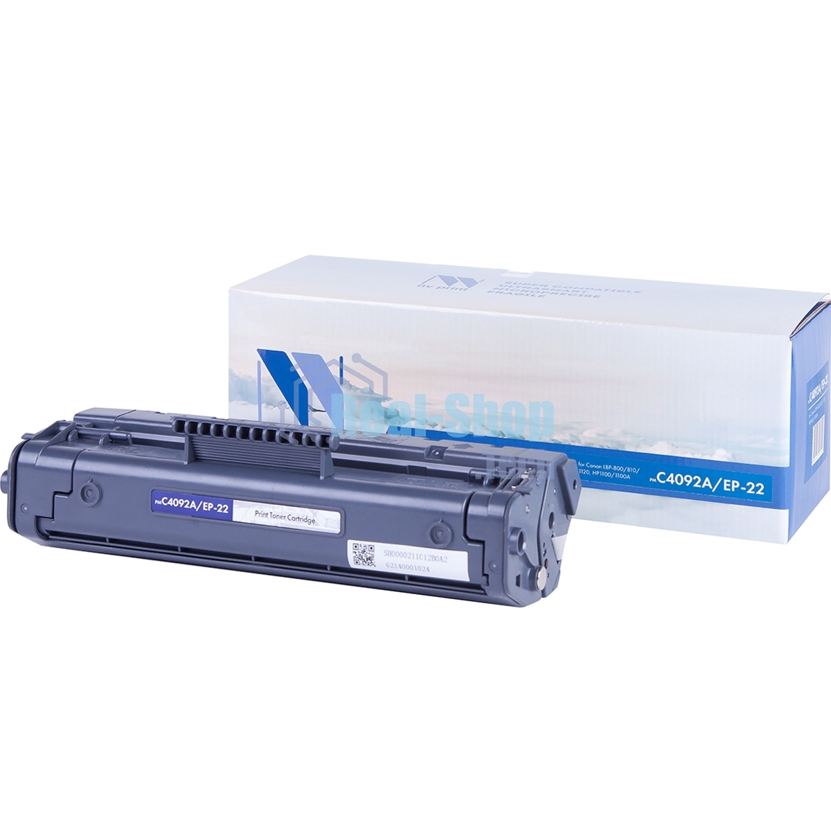 Картридж лазерный NVPrint совместимый HP C4092A/Canon EP-22 для LaserJet 1100/1100a/3200/3220/Canon Laser Shot LBP1120/800/810 (2500k)