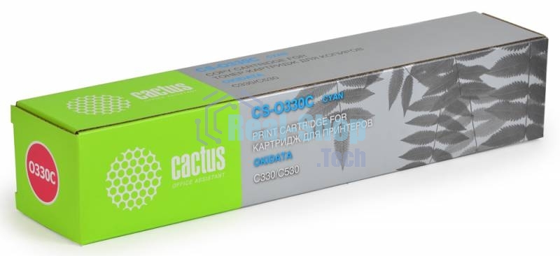 Картридж лазерный Cactus CS-O330C голубой (3000 стр.) для OKI C330/C530