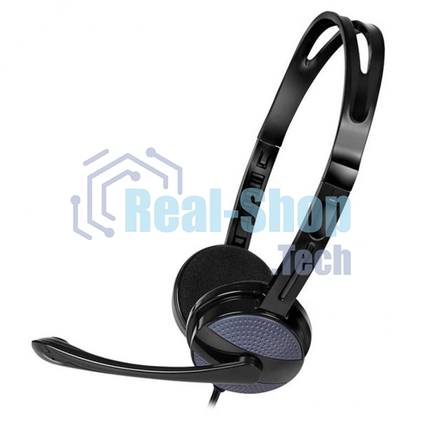 Гарнитура проводная мультимедийная с микрофоном SVEN AP-151MV, черный