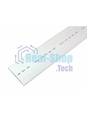 Термоусаживаемая трубка Rexant 40,0/20,0 мм, белая, упаковка 10 шт. по 1 м