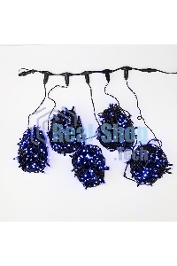 Гирлянда Neon-night LED ClipLight 24V, 5 нитей по 20 метров, цвет диодов синий, Flashing (белый)