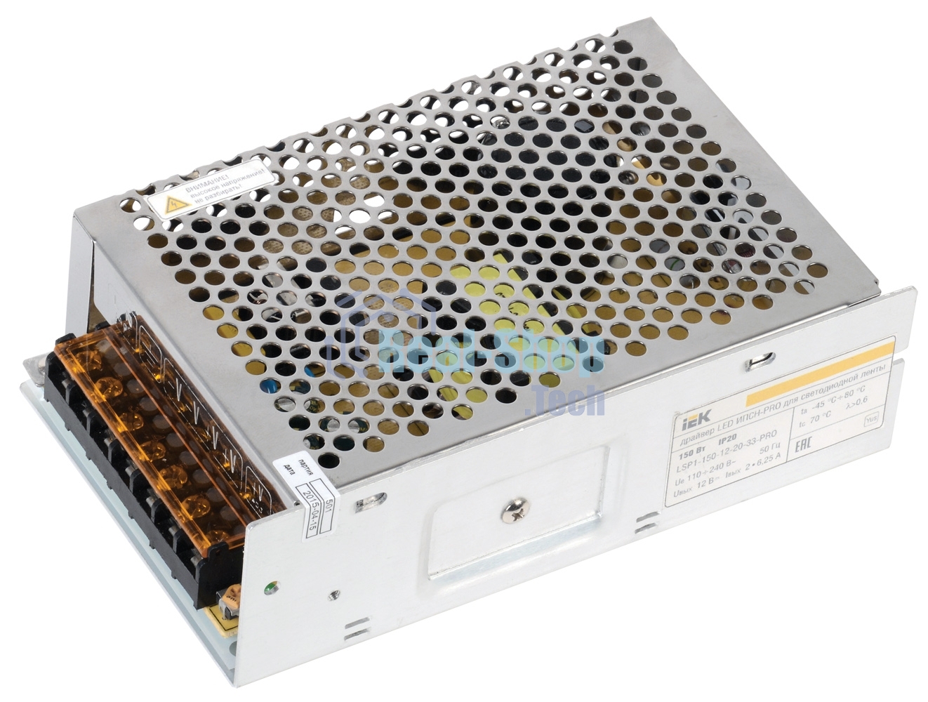 Драйвер LED ИПСН-PRO 150Вт 12 В блок - клеммы IP20 Iek LSP1-150-12-20-33-PRO